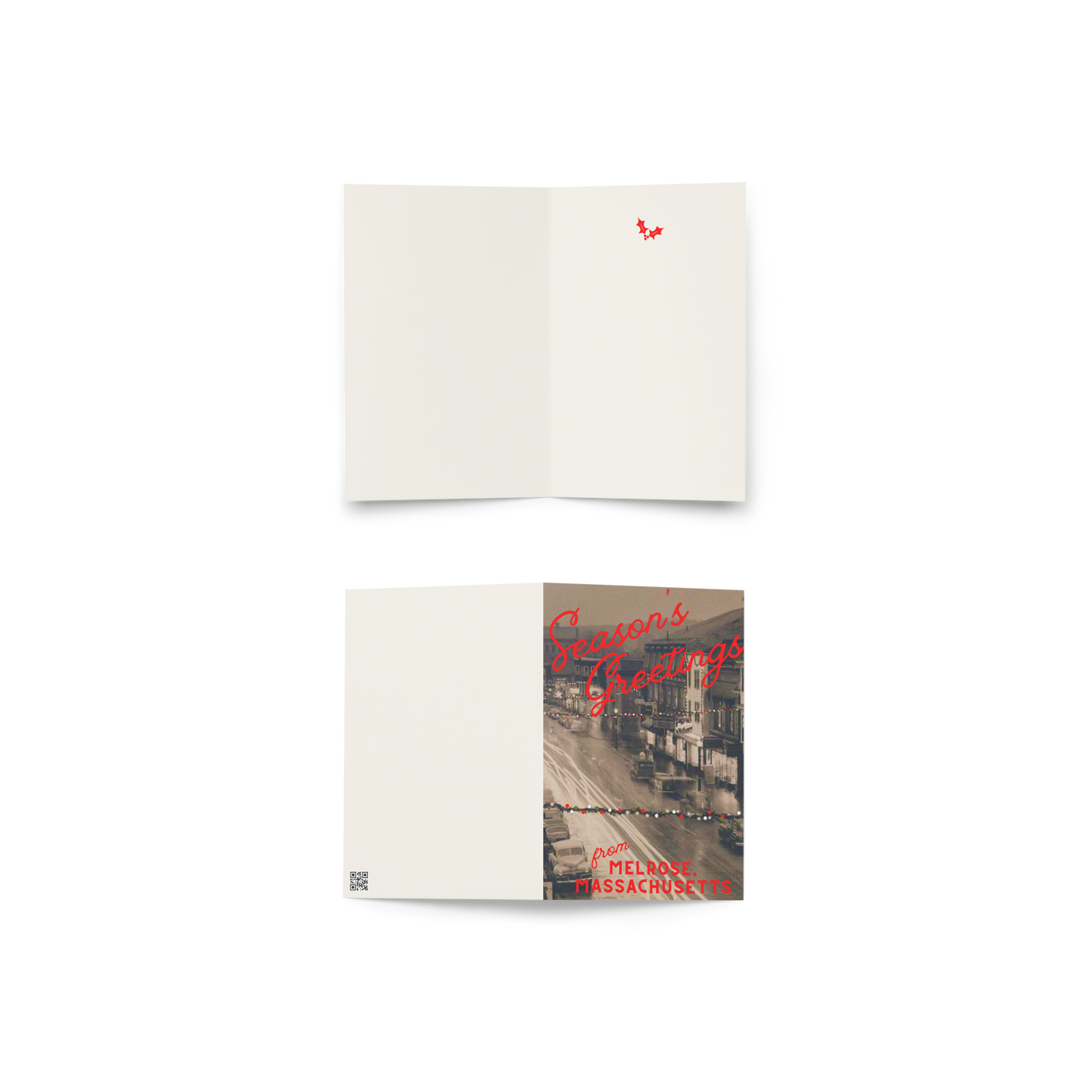 Vintage Melrose Holiday Card