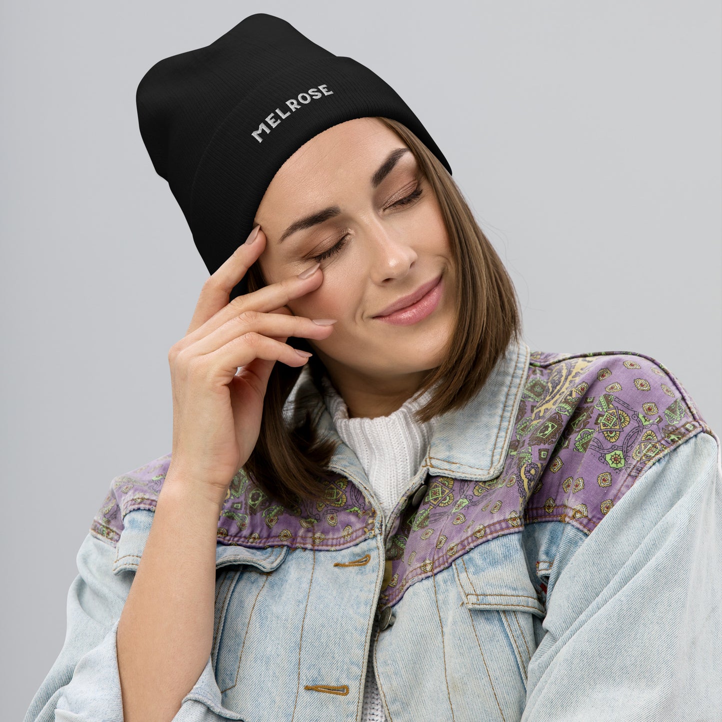 Melrose - Embroidered Beanie